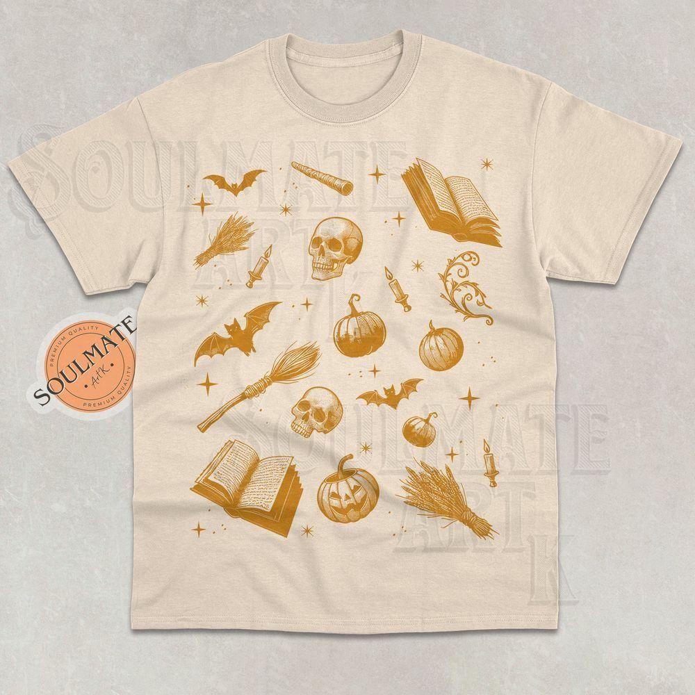 Retro Tattoo Halloween Vuitino Shirt